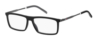 Premium Men Tommy Hilfiger Eyeglasses: TH 1847 - Matte Black - SpecSMART Eye Clinic (Diagonal View)